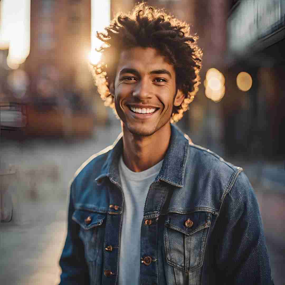 Young man smiling confidently, representing satisfied readers sharing testimonials about "Life The Love" blog.