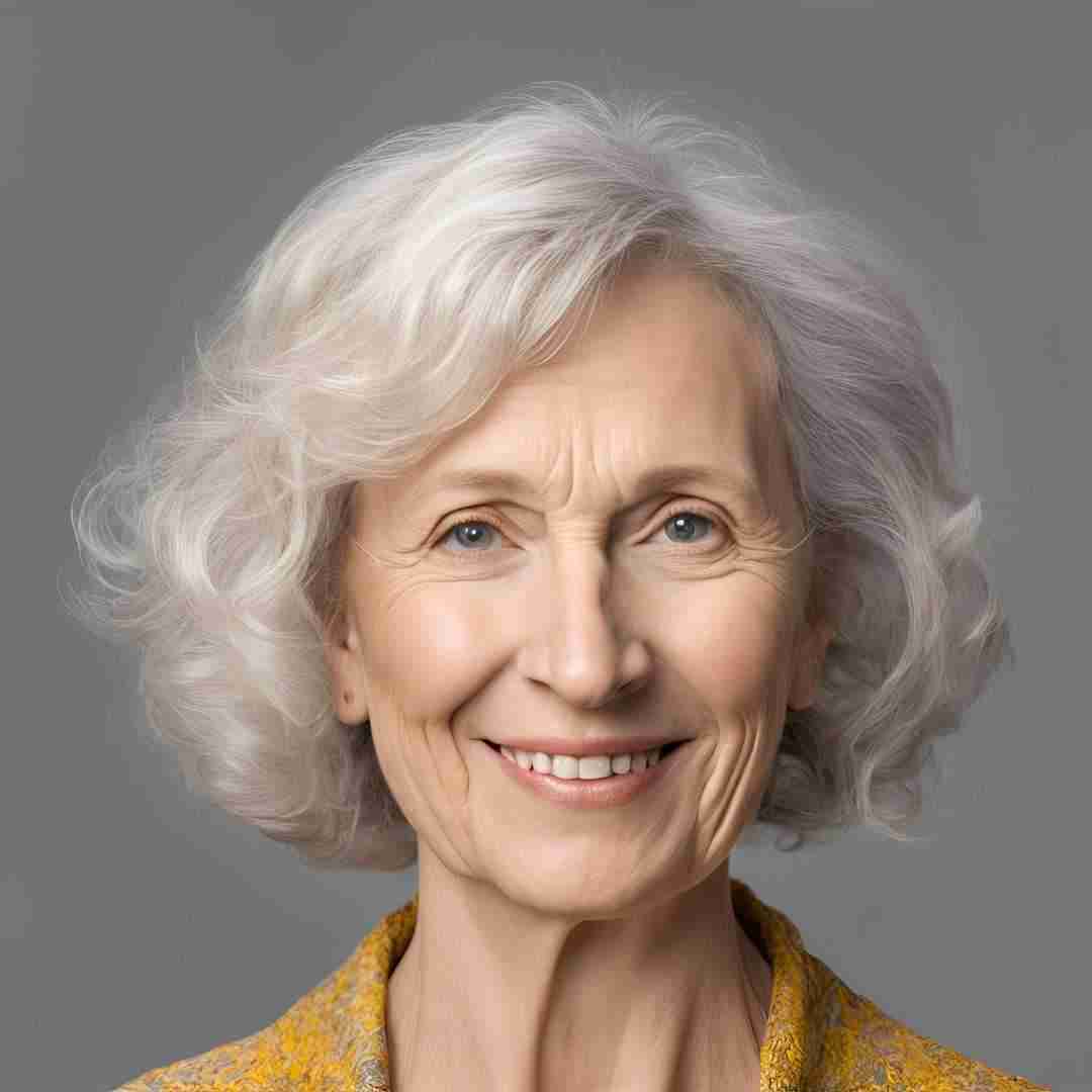 This image shows an elderly woman with a warm smile, symbolizing a lifetime of experiences and reflections on relationships, personal development, and the journey of love. Her story highlights the profound insights shared on 'Life The Love' blog.